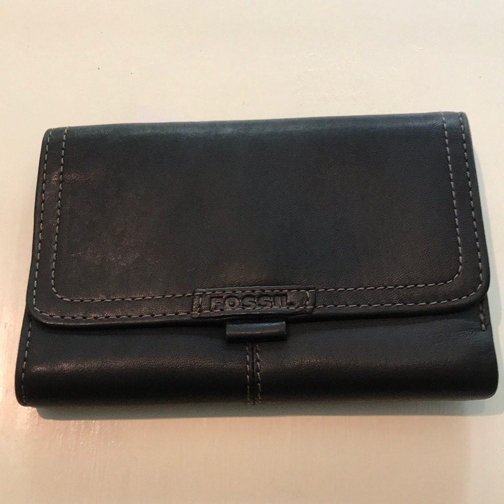 Fossil Black Leather Wallet